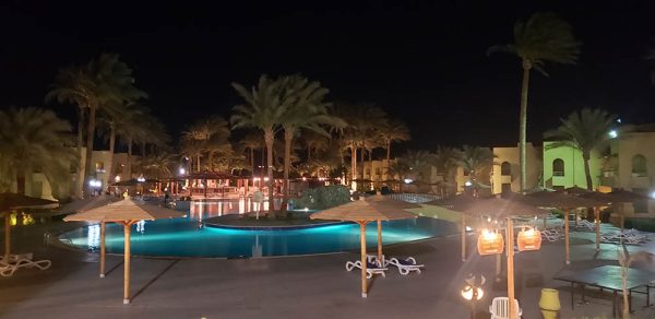 Palm beach resort - night beauty