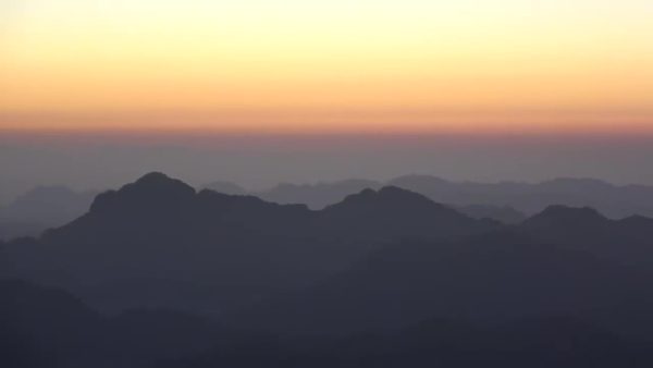 lever de soleil sur le mont Moïse